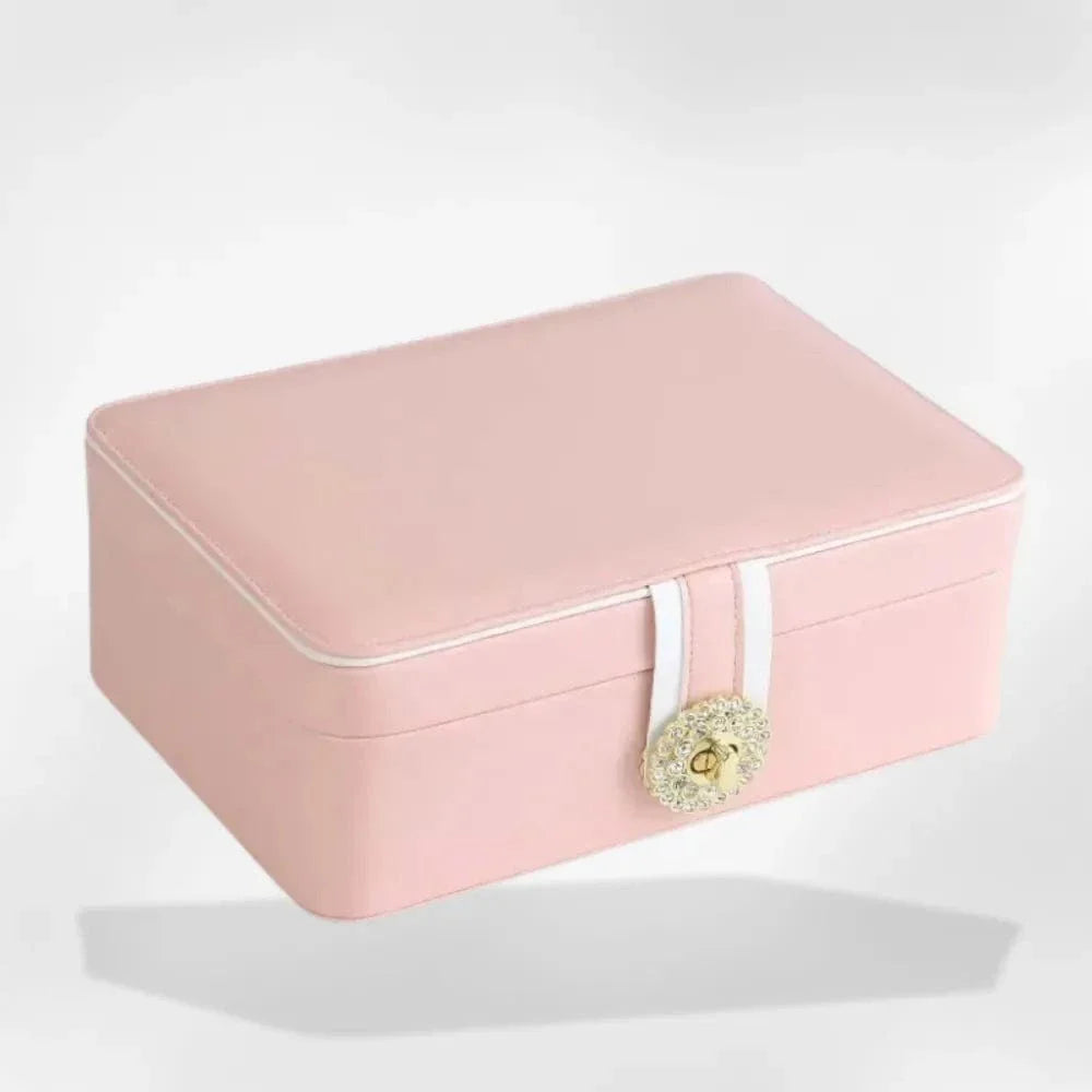 Boîte à Bijoux Cuir Premium Femme Compartiments