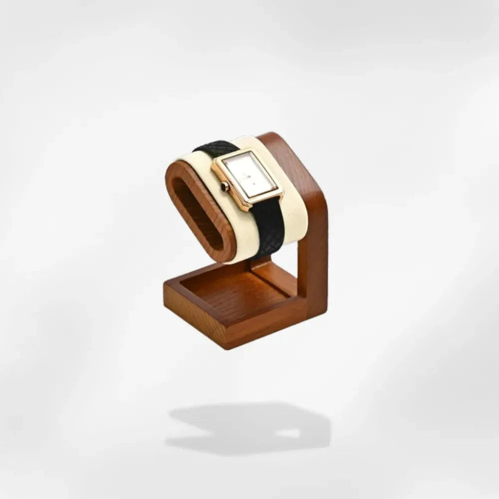 Présentoir Montre Bois Simili Cuir Luxe