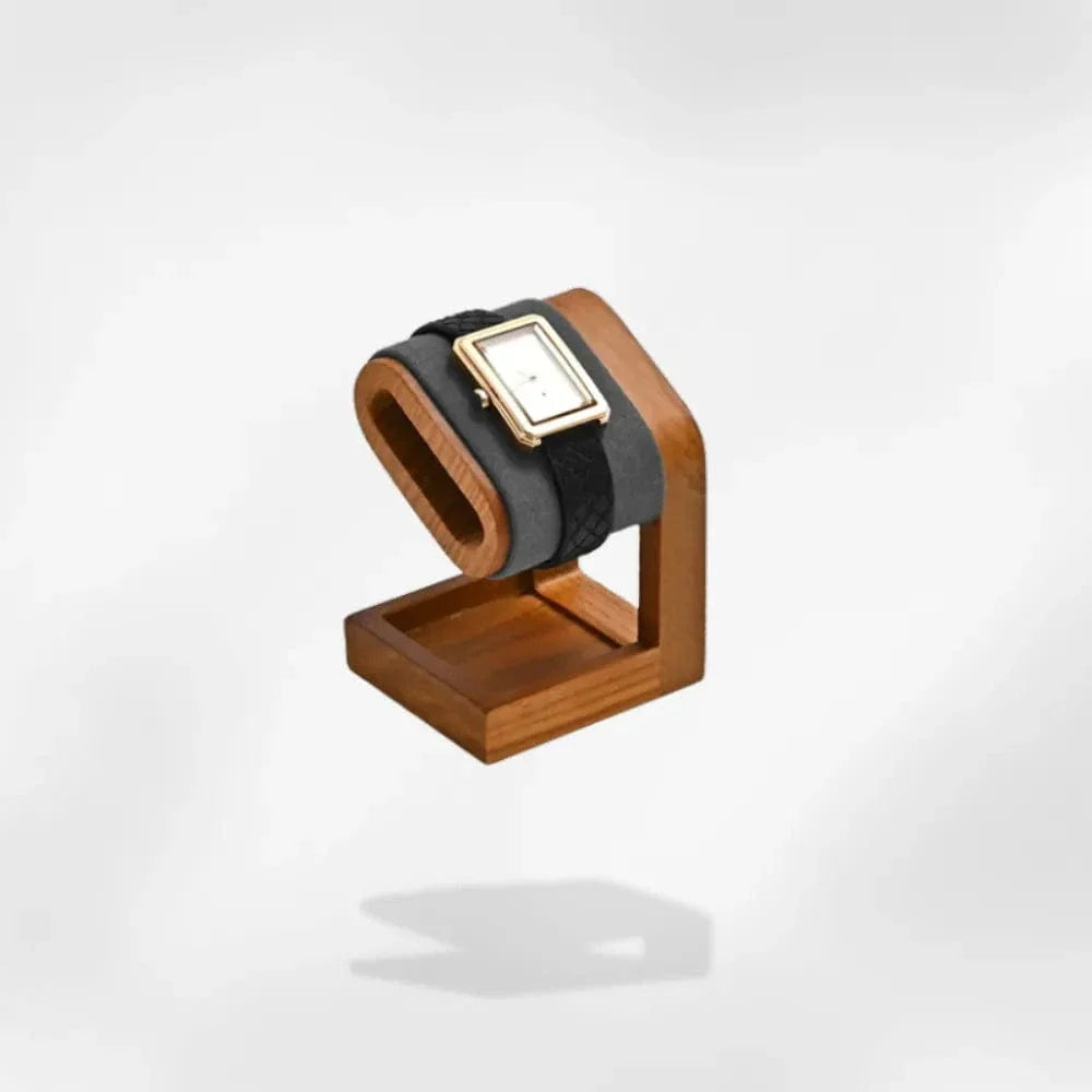 Présentoir Montre Bois Simili Cuir Luxe
