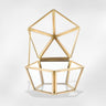 Boîte à Bijoux Verre Métal Doré Design Géométrique