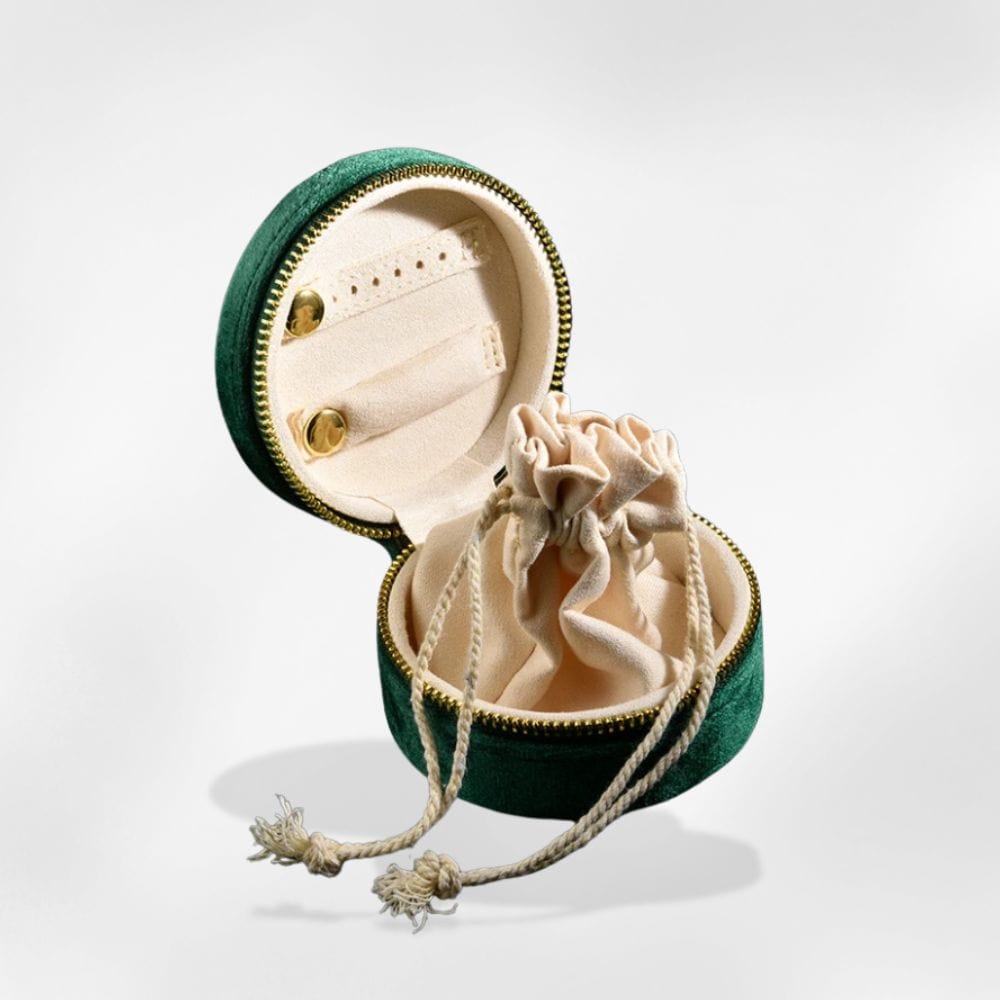 Boîte à Bijoux Velours Originale Vert