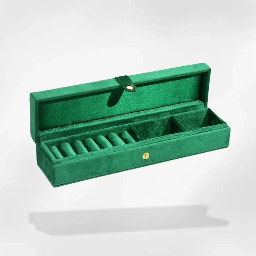Boîte à Bague Velours Voyage Compact