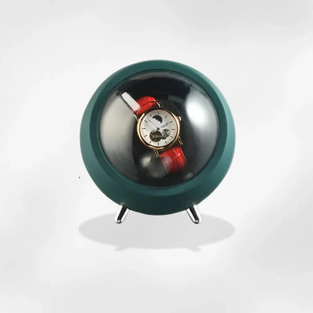 Remontoir Montre Automatique Bois Velours Élégant