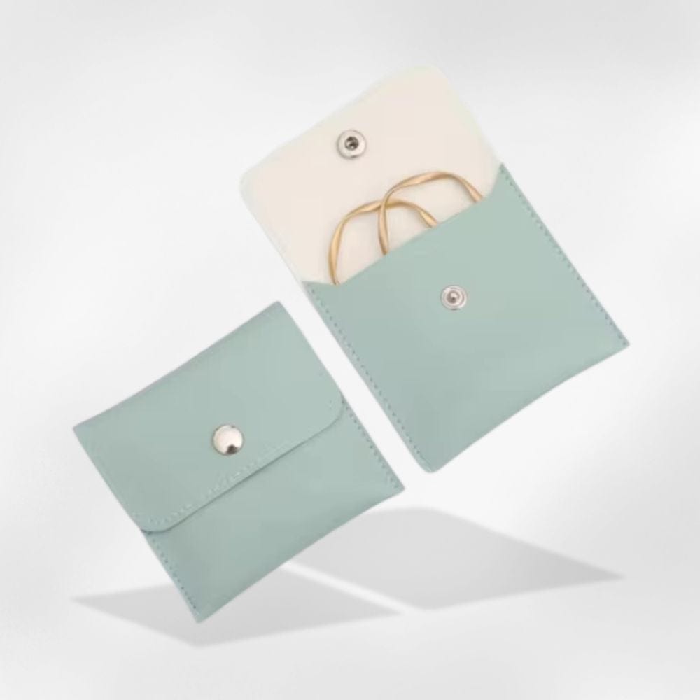Boîte à Bijoux Cuir Poche Vert Clair