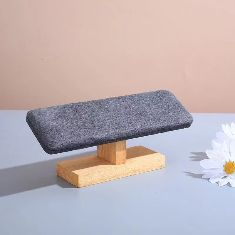 Présentoir Montre Bois Velours Forme T