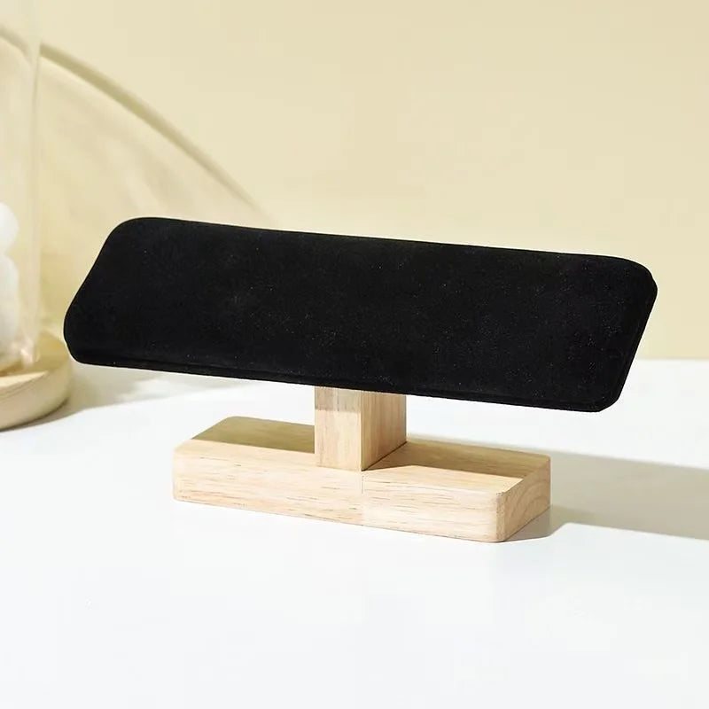 Présentoir Montre Bois Velours Forme T