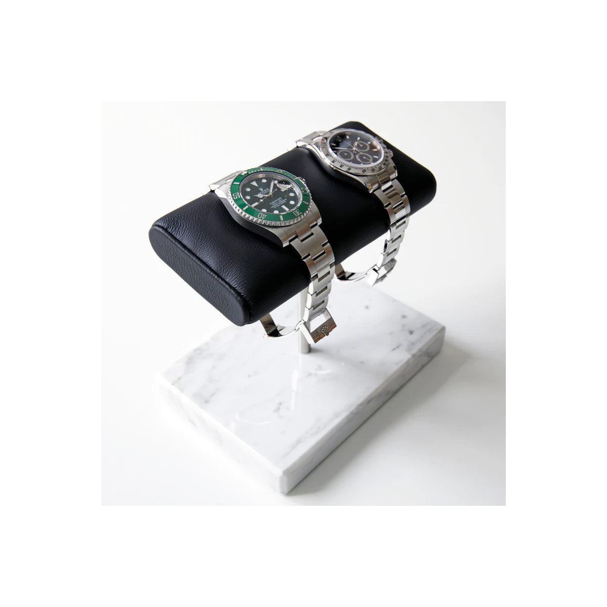 Présentoir Montre Pierre Marbre Blanc Vitrine