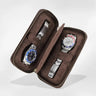 Étui Montre Cuir Voyage Compartiments