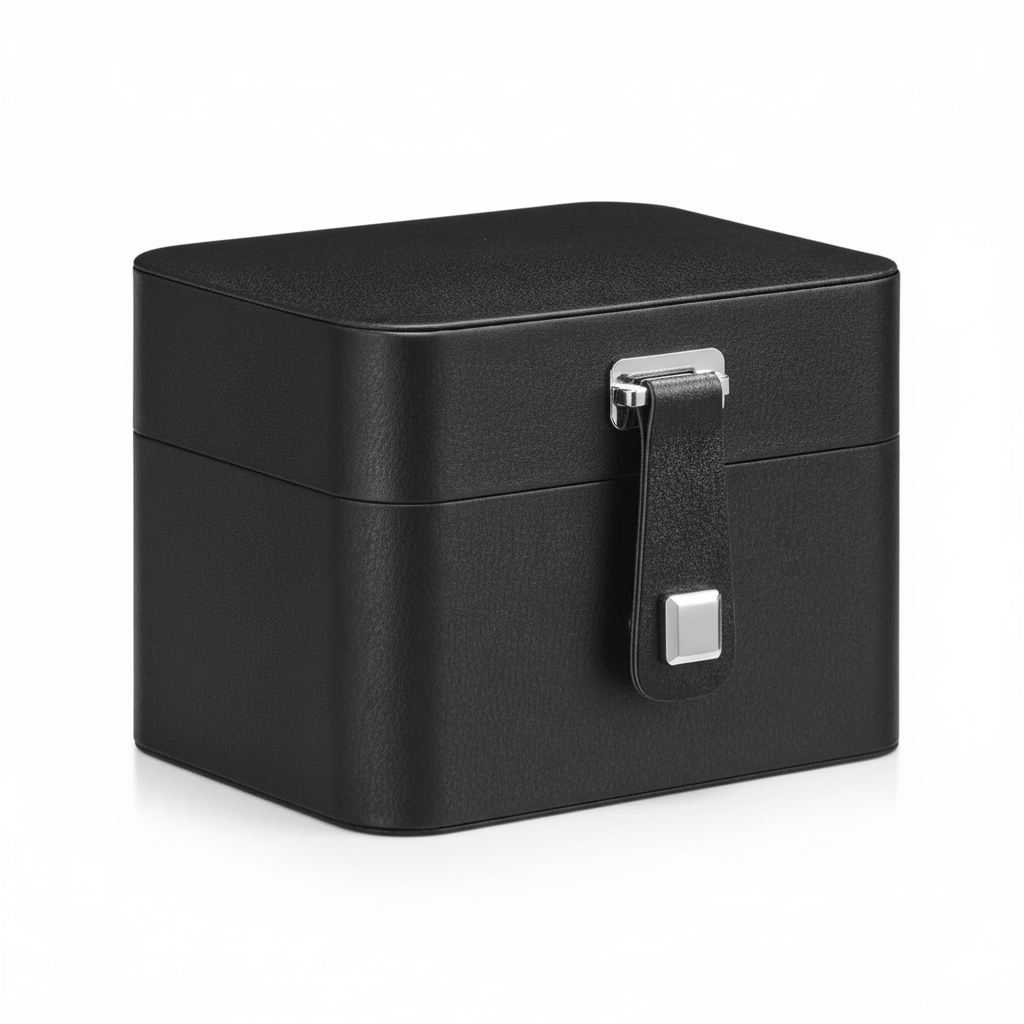 Étui Voyage Cuir 2 Montres Compartiment Secret
