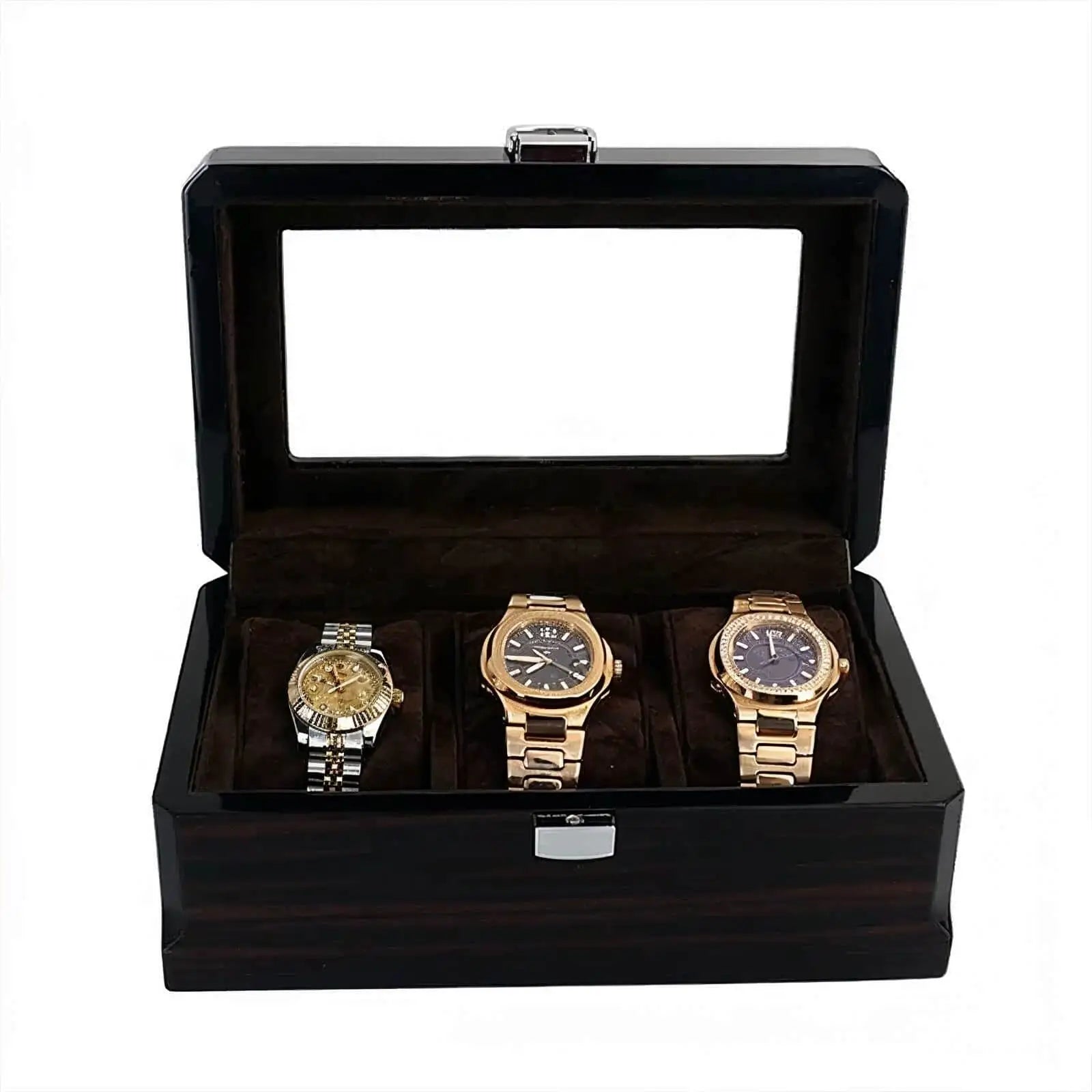 Boîte à Montres Bois Velar 3 Places Velours